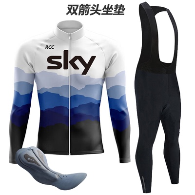 冬季抓绒骑行服薄套装长袖山地公路车自行车透气速干男排汗越野