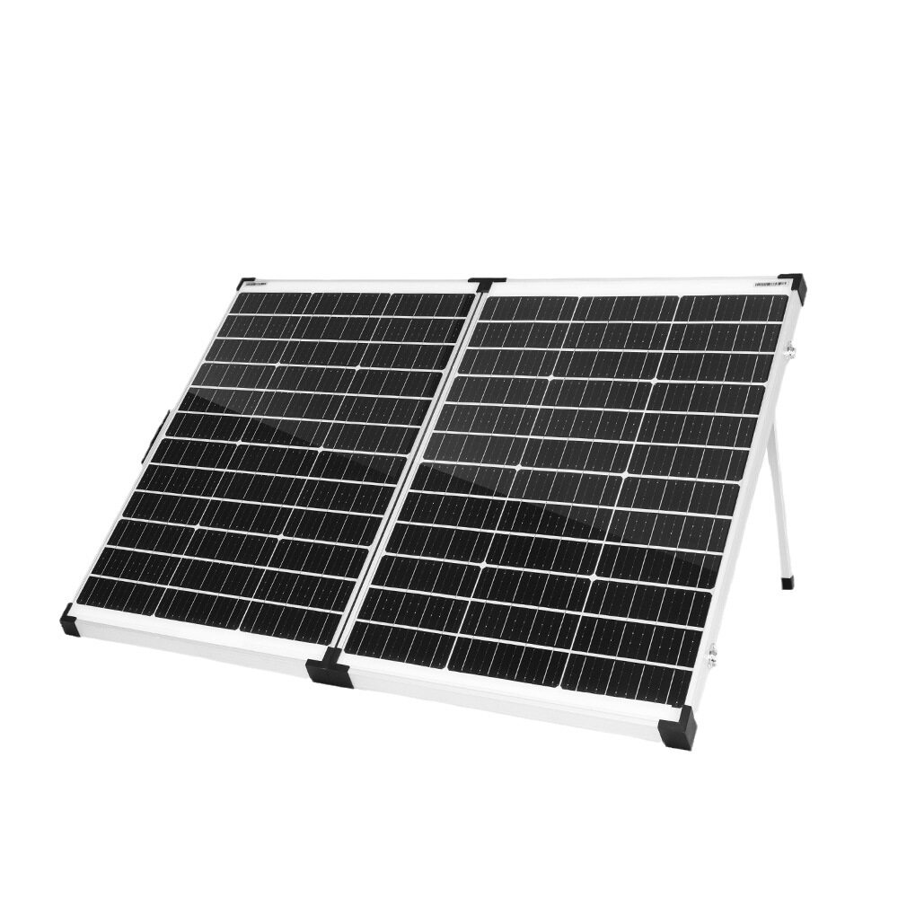 源头厂家供应户外野营车载18V110W便携式太阳能折叠板光伏板