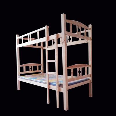 新款加粗上下铺实木床架子床员工宿舍双层床青旅松木上下床