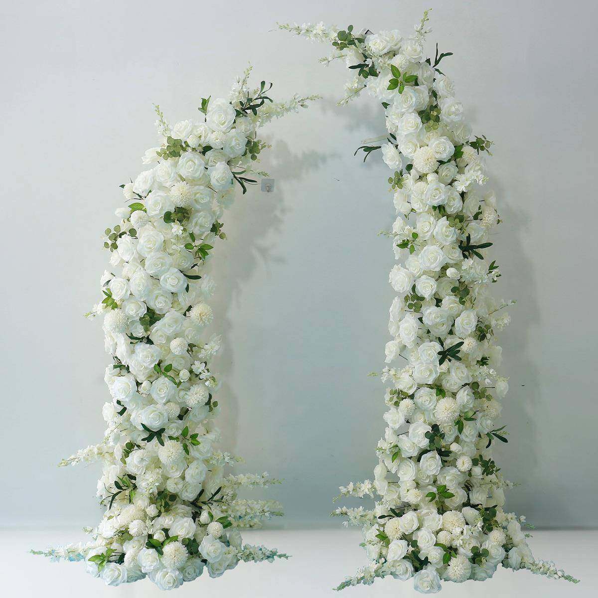 羊角牛角拱门花艺套装婚庆装饰婚礼布置假花舞台背景仿真花艺架子