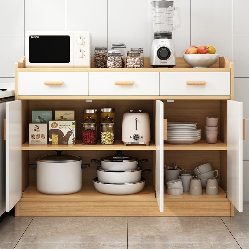 餐边柜厨房橱柜家用多功能靠墙碗柜出租房新款茶水柜收纳组合柜子