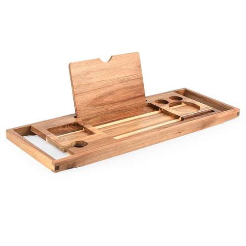 浴缸架轻奢多功能防滑浴缸置物架伸缩卫生间浴室木桶泡澡置物板