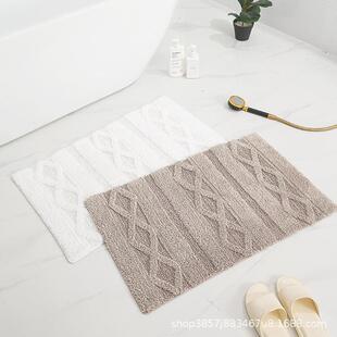 植绒卧室房门地垫卫生间门口吸水脚垫浴室防滑垫可机洗