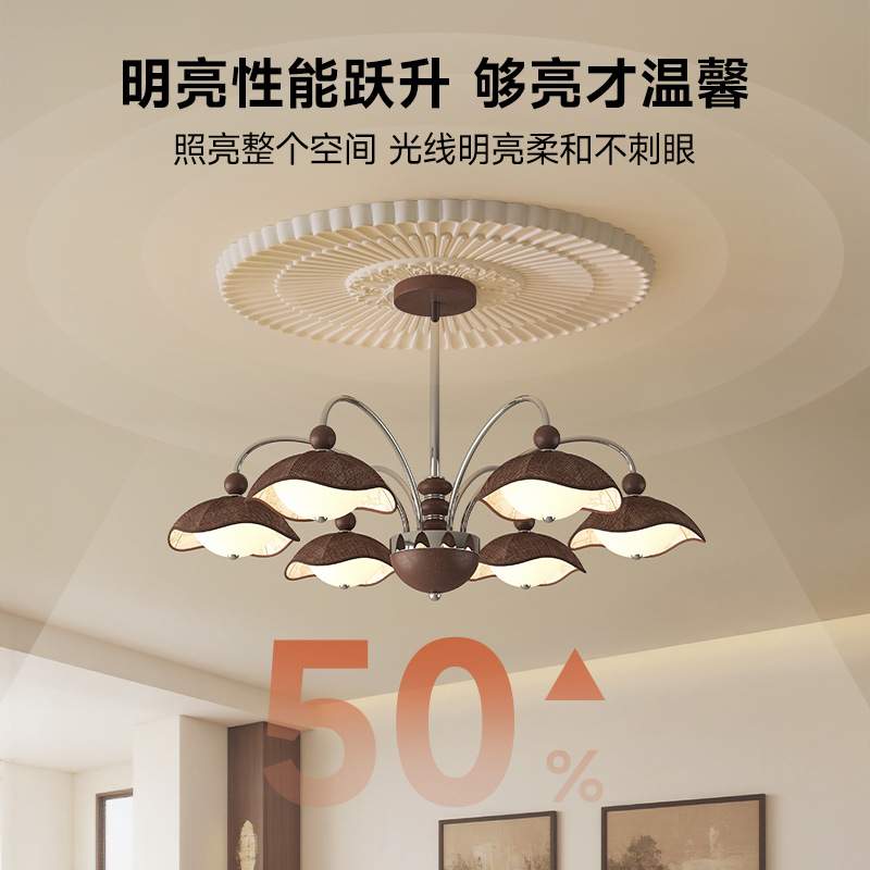 2025新款中古风客厅吊灯高级感护眼卧室餐厅吸顶灯全屋灯具套餐