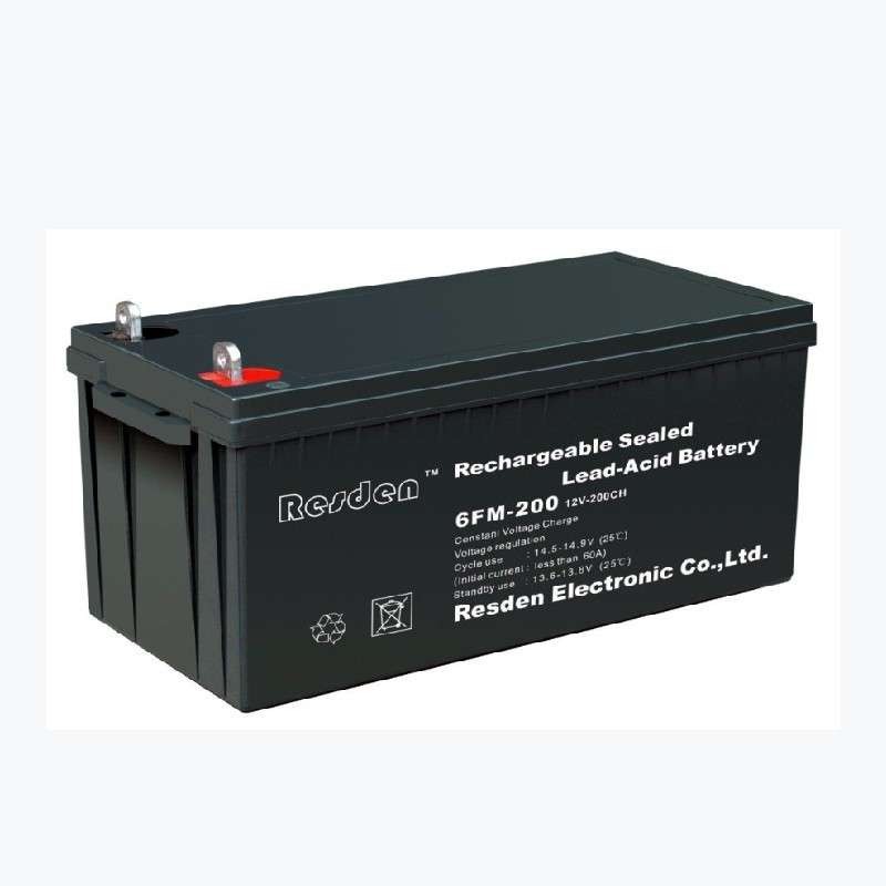 雷斯顿蓄电池6FM-200直流屏12V200AH太阳能 通信机房UPS储能电源