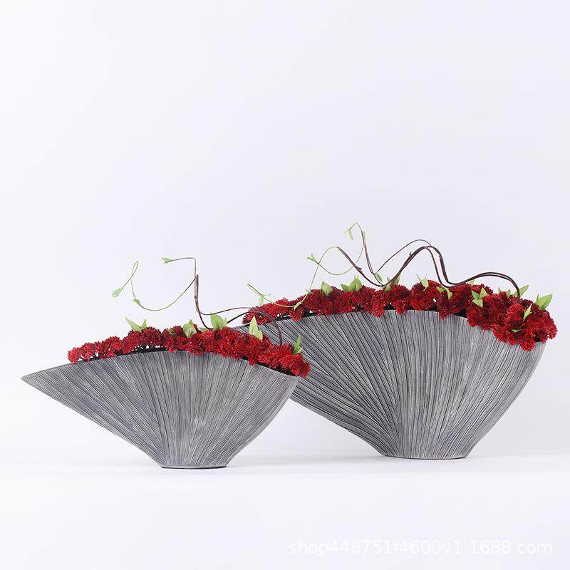 现代新中式红色果子仿真花摆件简约家居装饰品酒店前台客房工艺品