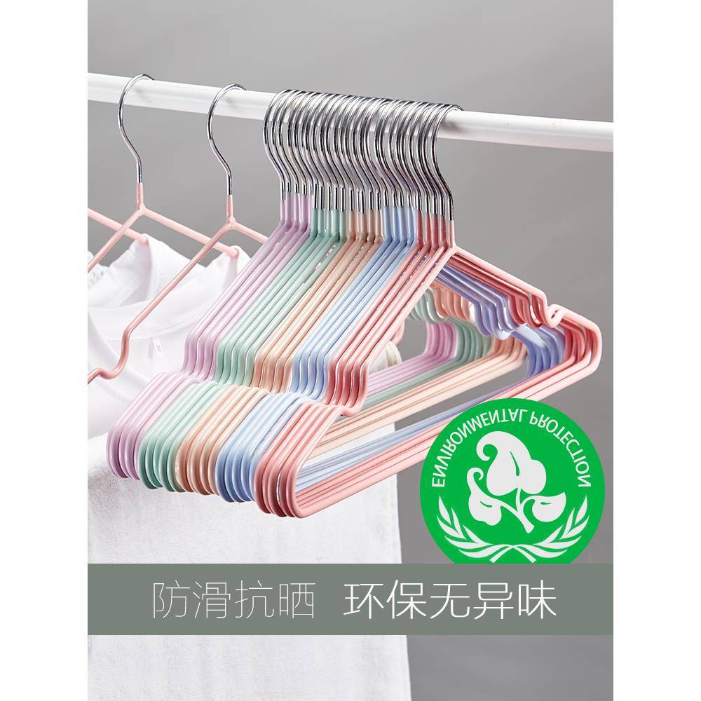 cs加粗衣架成人防滑晾挂钩衣挂家用学生宿舍无痕衣服架子晒衣架撑