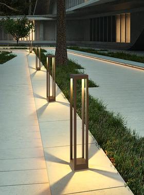 LED现代草坪灯景观庭院草地灯简约方形花园灯室外灯户外防水灯具