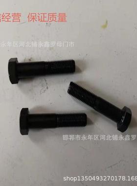 8.8级淬黑外六角螺丝高强度全牙螺栓M4*8/10/12M5*16/25/40/55