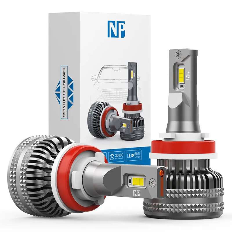 NP 50W 5000LM 6000K LED H8 H9 H11 LED汽车前大灯 汽车雾灯 LED