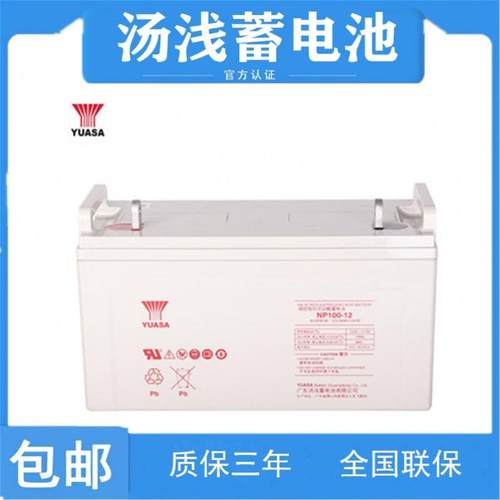 汤浅蓄电池NP100-12免维护铅酸蓄电池12V100AH直流屏太阳能备用