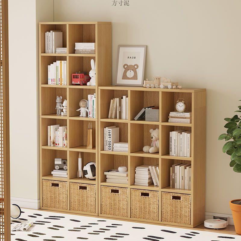 书柜储物柜落地自由组合格子柜家用学生书橱客厅置物柜子书架
