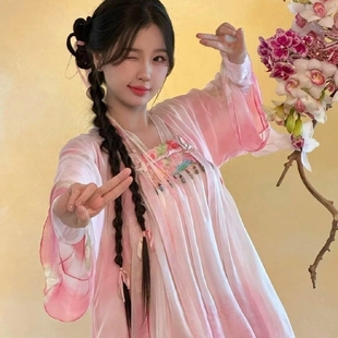 凌妙妙cos衣服复刻永夜星河同款汉服粉色虞书欣cosplay装齐胸襦裙