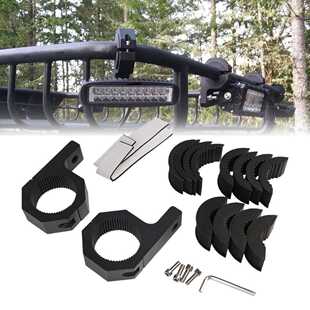 汽车前杠管夹 P型支架 带胶垫工作灯管夹 无损安装越野车配件改装