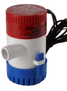 厦门船用游艇直流小型潜水泵12V350GPH舱底泵抽水排水泵电动水泵