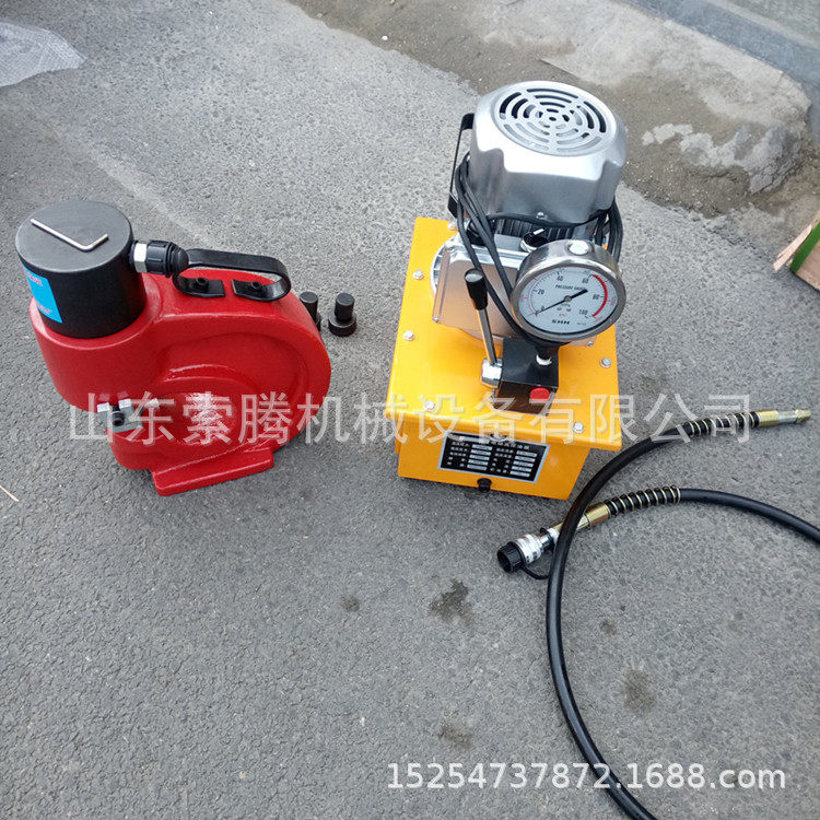 角钢冲孔机钢板冲孔机CH60型角铁冲孔机视频液压冲孔机