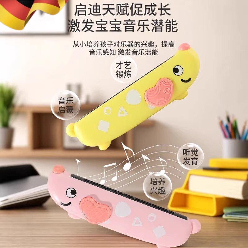 儿童口琴宝宝专用吹奏乐器正品早教婴儿玩具入门初学者幼儿口风琴