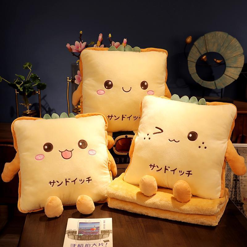 抱枕被子两用办公室午睡枕头车载毯子二合一汽车靠枕女生睡觉车用