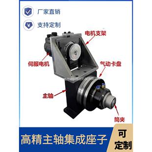 CNC加工四轴五轴精密气动卡盘GAL-15高转速气压夹头磨床检测设备