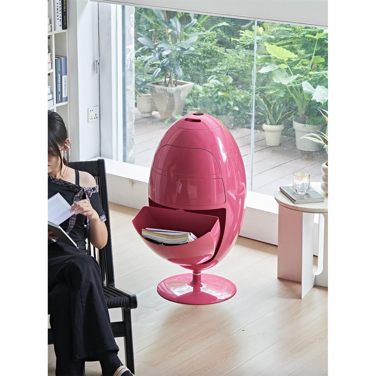 意大利2代恐龙蛋边柜储物柜垃圾软装摆件化妆床头柜茶几创意家具