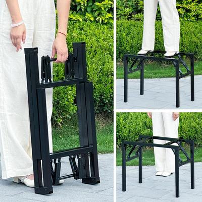 长方形桌架子 折叠餐桌架脚支架 桌子腿 饭桌脚架子 小桌支架 铁