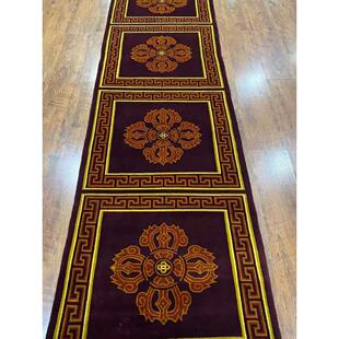 器世界尼泊尔纯手工羊毛藏毯大经堂地毯别墅地毯佛堂地毯