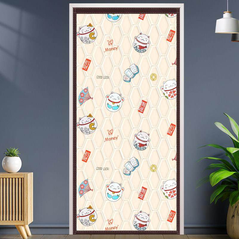 冬季棉门帘加厚保暖防风防水防寒隔音家用隔断挡风免打孔磁吸门帘,居家日用,纱窗/纱门,淘宝优惠券,粉丝福利购,淘宝优惠卷