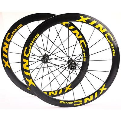 120响星行棘DT齿花鼓36T框高50/40公路700C直拉破风扁条轮组