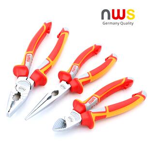 NWS钢丝钳老虎钳尖嘴钳斜口钳电工斜嘴进口品质多功能强省力钳子