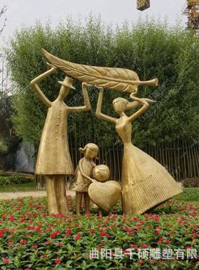 锻铜雕塑制定户外大型雕塑铜雕人物雕像户外园林景观装饰摆件