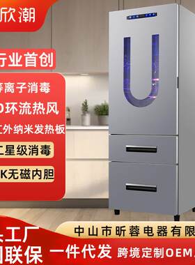 首创多门双抽屉消毒柜立式负离子热风循环远红外线纳米碳晶发热板
