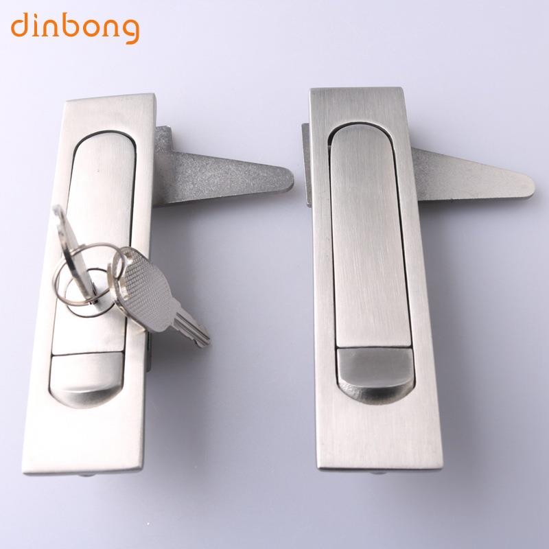 MS730配电箱电柜门锁开关柜锁不锈钢按钮式平面锁MS504控制柜锁