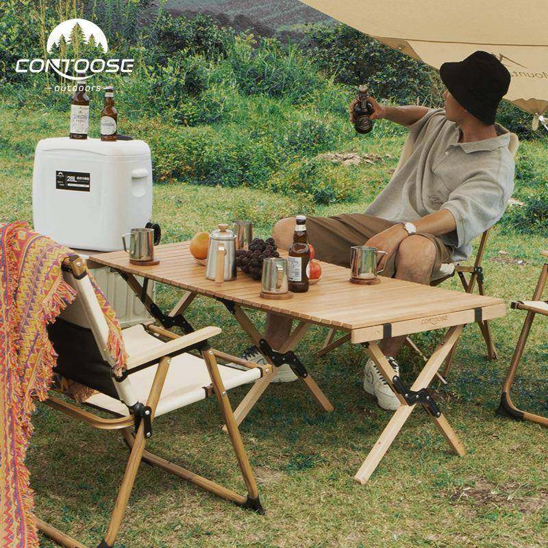 户外榉木蛋卷桌露营折叠桌椅便携式野营装备烧烤野餐实木桌子家用,基础建材,脚轮/万向轮,淘宝优惠券,粉丝福利购,淘宝优惠卷