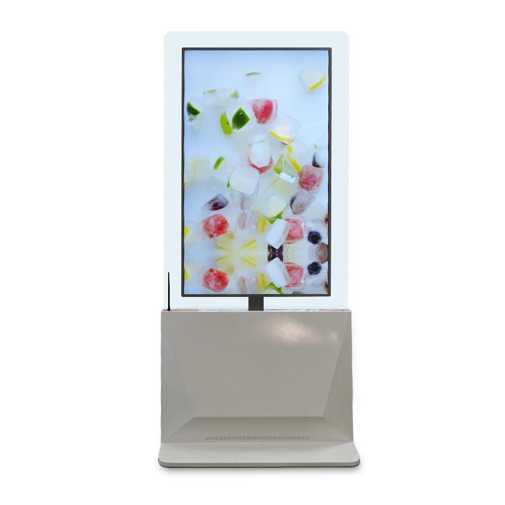 43寸/55寸超薄4K高清立式双面屏广告机LED透明屏Windows系统