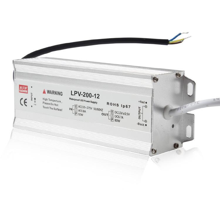 明伟LPV-200W-12V监控防水恒压电源日光灯开关电源led驱动