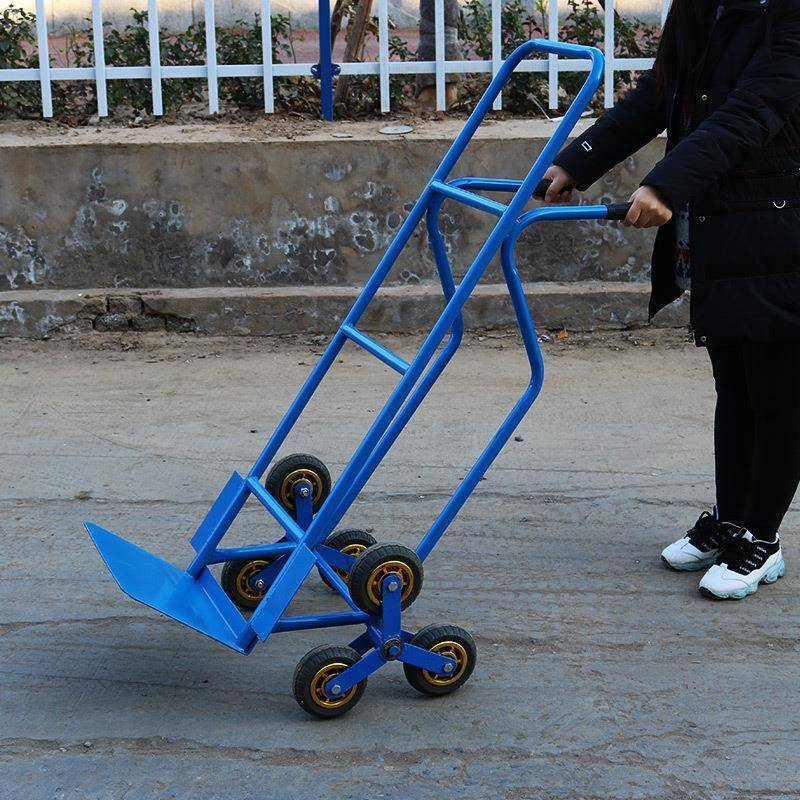 衡水泽达手推车爬楼小推车六轮爬楼梯专用小拖车爬楼车生产
