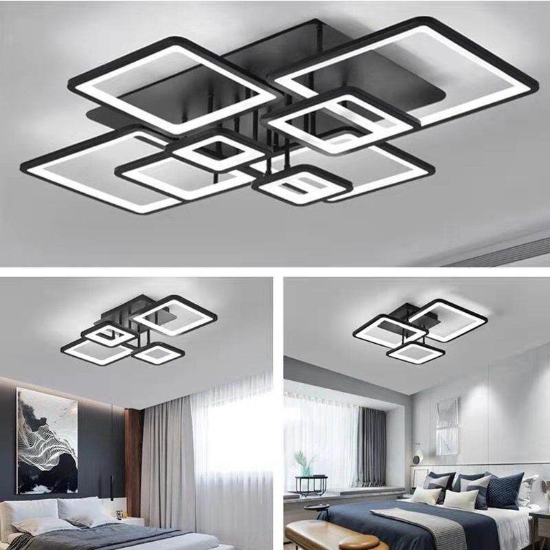 客厅灯2022年新款全屋套餐灯具简约现代大气长方形卧室LED吸顶灯