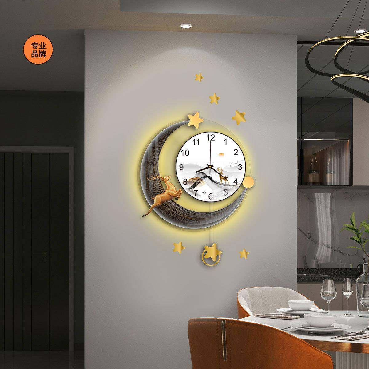 2024新款创意网红钟表挂钟客厅轻奢餐厅现代简约欧式装饰挂墙时钟,家装灯饰光源,其它灯具灯饰,淘宝优惠券,粉丝福利购,淘宝优惠卷