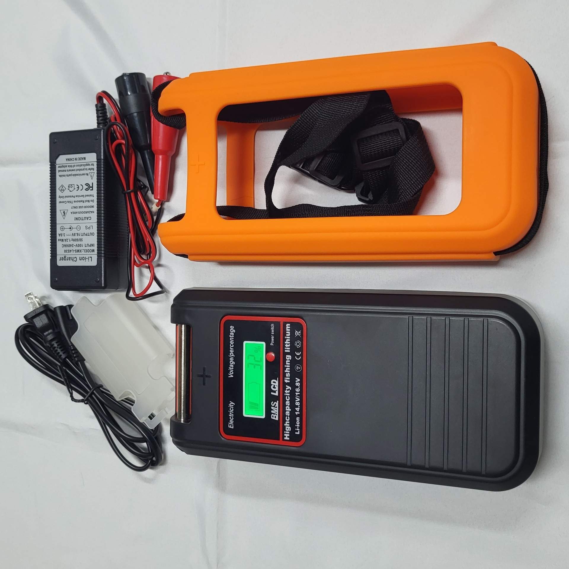 新品14.8V/16.8V20000mAh21700电芯LCD数显大动力海钓电绞轮电池