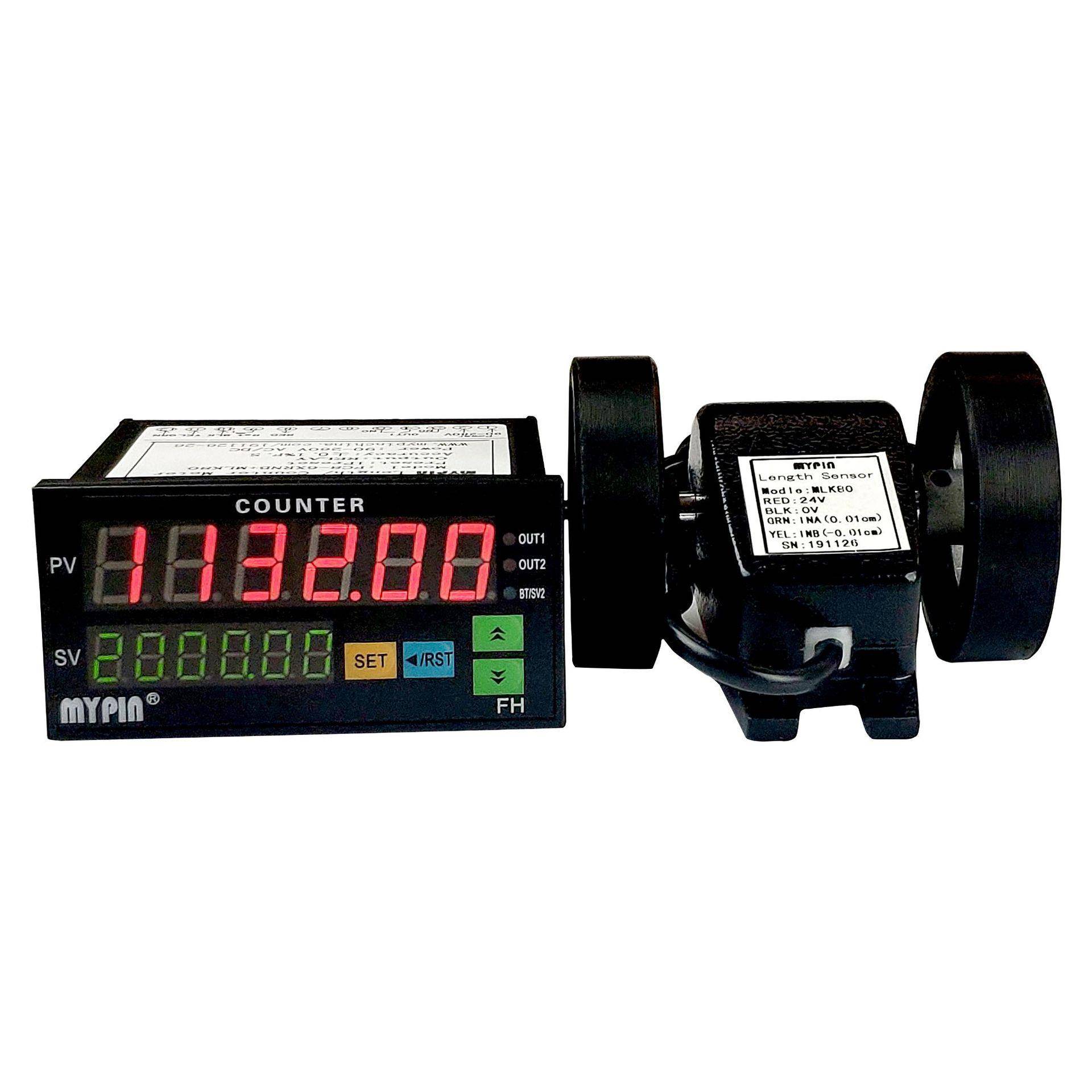 造纸皮革薄膜织布机长度计米器控制器配套米轮精度0.5cm或0.5mm