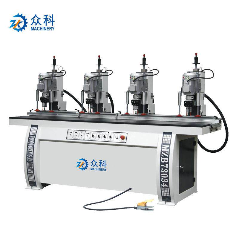 众科四头铰链钻孔机广东木工多排钻MZB73034家具木门铰链钻