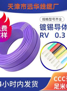 远华镀锡铜导体AVR0.3平方电器仪表连接信号电源细导线11色现货税