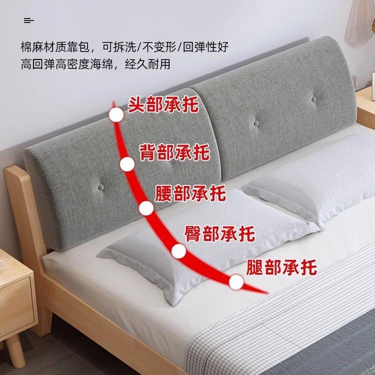 实木床软包1.5米松木双人床1.8米经济型出租房床简易1m单人床
