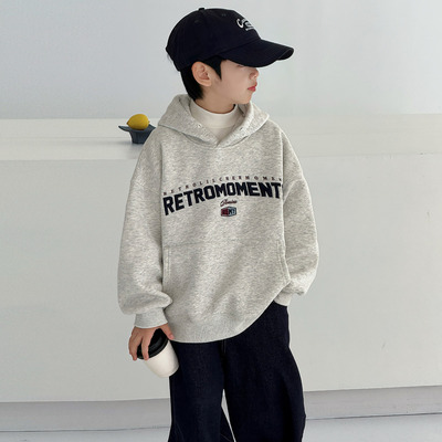 男童加绒卫衣冬款2025新款