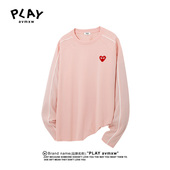 潮牌休闲时尚 PLAY 百搭纯棉圆领上衣 T恤秋季 情侣款 AVMXW 官方长袖