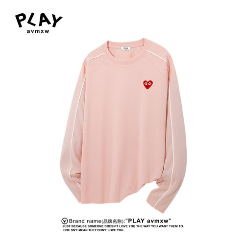 PLAYAVMXW时尚百搭纯棉圆领上衣