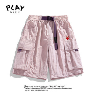 HEITY 五分裤 官方短裤 机能风多口袋潮轻薄速干薄款 男女夏季 PLAY