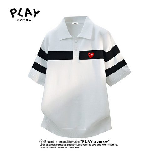 PLAYAVMXW凉感情侣款POLO衫
