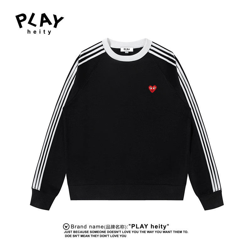 PLAYHEITY三条杠情侣款圆领卫衣