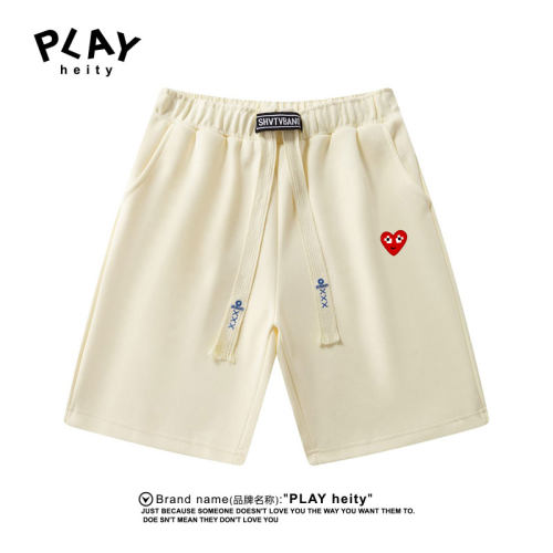 PLAYHEITY短裤男女爱心刺绣潮牌